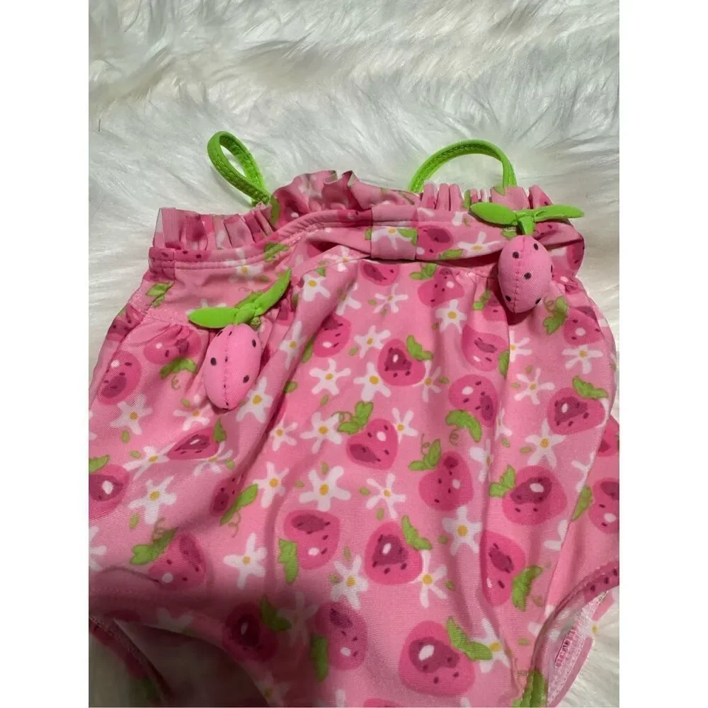 Baby swim suit strawberry print 6-9 months
